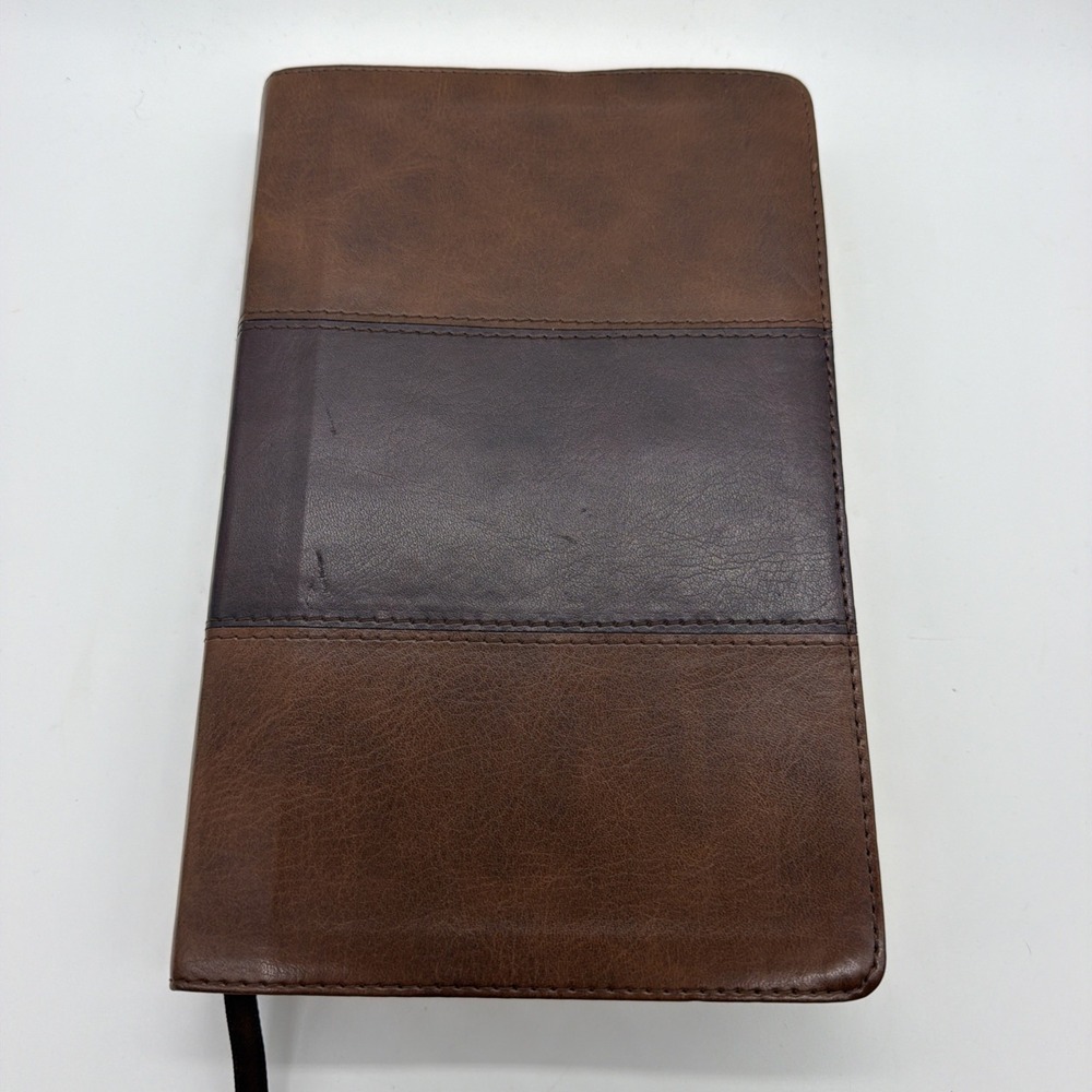 KJV Bible, Full-Color,โ Saddle Brown Leathertouch, KJV Holy Bible,